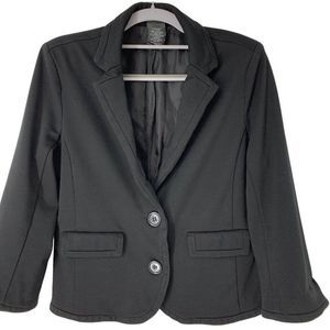 Women’s Covington Black Crop Blazer 3/4 Sleeve Size Small Washable Career 5102